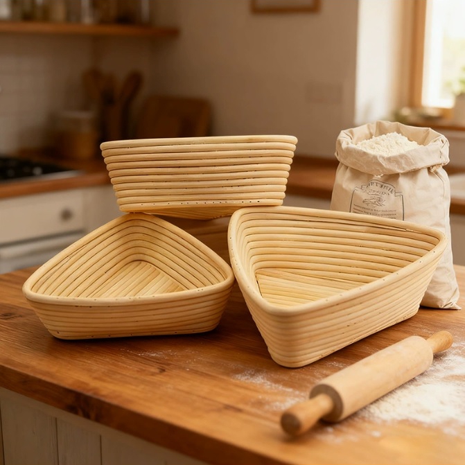 Triangle Shape China Banneton Proofing Basket INT161606-INT232306